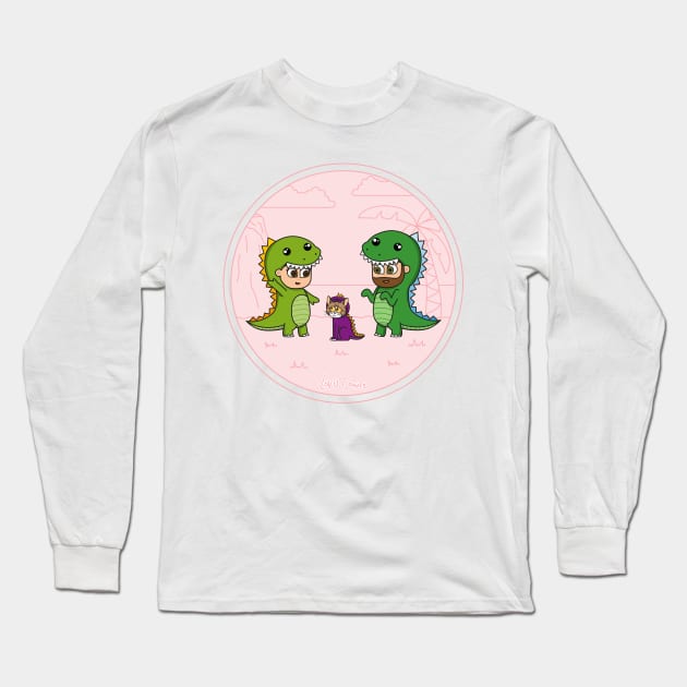 Dino Love Long Sleeve T-Shirt by Loviu Comics